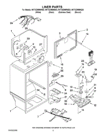 03 - Liner Parts parts for Maytag Refrigerator M1TXEMMWS03 from AppliancePartsPros.com