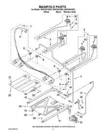 03 - Manifold Parts parts for Maytag Range MGR7661WW2 from AppliancePartsPros.com