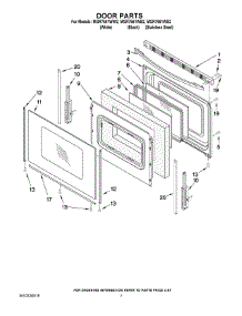 05 - Door Parts parts for Maytag Range MGR7661WB2 from AppliancePartsPros.com