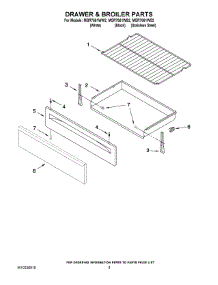06 - Drawer & Broiler Parts parts for Maytag Range MGR7661WB2 from AppliancePartsPros.com