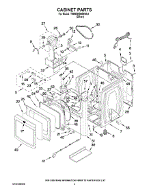 02 - Cabinet Parts parts for Maytag Dryer 7MMGDB850WL0 from AppliancePartsPros.com