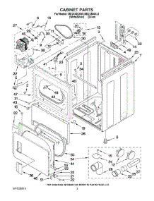 02 - Cabinet Parts parts for Maytag Dryer MEDX500XL0 from AppliancePartsPros.com