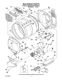 03 - Bulkhead Parts parts for Maytag Dryer MEDX500XL0 from AppliancePartsPros.com