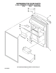 04 - Refrigerator Door Parts parts for Maytag Refrigerator A9RXNMFWW02 from AppliancePartsPros.com