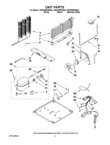 05 - Unit Parts parts for Maytag Refrigerator A9RXNMFWW02 from AppliancePartsPros.com