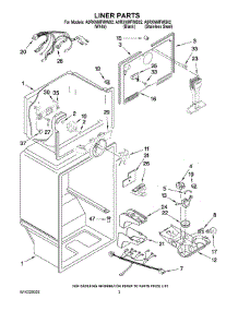 02 - Liner Parts parts for Maytag Refrigerator A9RXNMFWB02 from AppliancePartsPros.com