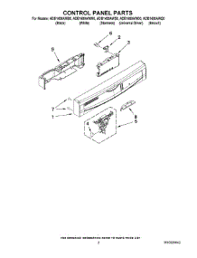 02 - Control Panel Parts parts for Maytag Dishwasher ADB1400AWB0 from AppliancePartsPros.com