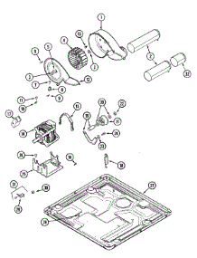 12 - Motor Drive (Dryer) parts for Maytag Washer Dryer Combo MLE2000AZW from AppliancePartsPros.com
