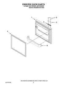 05 - Freezer Door Parts parts for Maytag Refrigerator ABL192ZWES0 from AppliancePartsPros.com