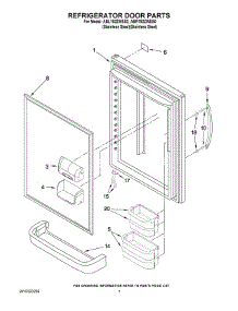 04 - Refrigerator Door Parts parts for Maytag Refrigerator ABR192ZWES0 from AppliancePartsPros.com