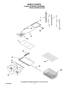 06 - Shelf Parts parts for Maytag Refrigerator ABR192ZWES0 from AppliancePartsPros.com