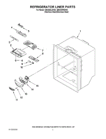 02 - Refrigerator Liner Parts parts for Maytag Refrigerator GB2526REKS6 from AppliancePartsPros.com
