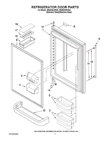 04 - Refrigerator Door Parts parts for Maytag Refrigerator GB2526REKS6 from AppliancePartsPros.com