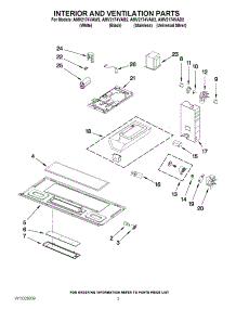 03 - Interior And Ventilation Parts parts for Maytag Microwave AMV2174VAW2 from AppliancePartsPros.com