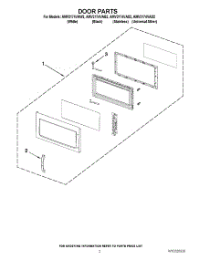 02 - Door Parts parts for Maytag Microwave AMV2174VAS2 from AppliancePartsPros.com