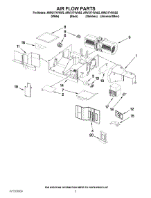 04 - Air Flow Parts parts for Maytag Microwave AMV2174VAD2 from AppliancePartsPros.com