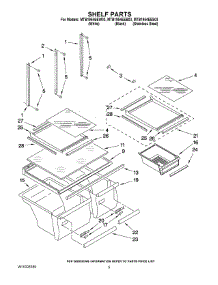 03 - Shelf Parts parts for Maytag Refrigerator MTB1954EEB03 from AppliancePartsPros.com