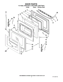 06 - Door Parts parts for Maytag Range MGR7775WW1 from AppliancePartsPros.com