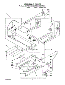 03 - Manifold Parts parts for Maytag Range MGR7775WB1 from AppliancePartsPros.com
