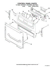 02 - Control Panel Parts parts for Maytag Range MGR7775WS1 from AppliancePartsPros.com
