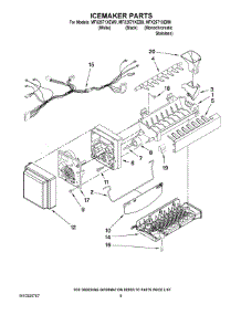 05 - Icemaker Parts parts for Maytag Refrigerator MFX2571XEW0 from AppliancePartsPros.com