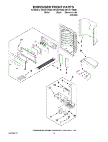 08 - Dispenser Front Parts parts for Maytag Refrigerator MFX2571XEB0 from AppliancePartsPros.com