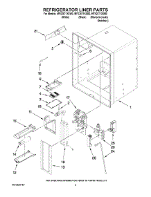 02 - Refrigerator Liner Parts parts for Maytag Refrigerator MFX2571XEM0 from AppliancePartsPros.com