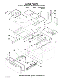 03 - Shelf Parts parts for Maytag Refrigerator MFX2571XEM0 from AppliancePartsPros.com