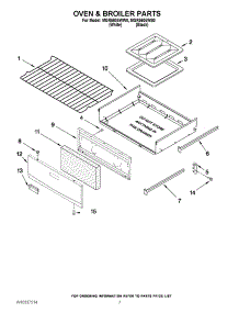 05 - Oven & Broiler Parts parts for Maytag Range MGR5605WW0 from AppliancePartsPros.com
