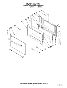 06 - Door Parts parts for Maytag Range MGR5605WW0 from AppliancePartsPros.com