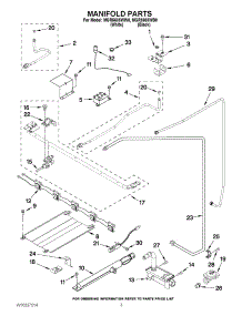03 - Manifold Parts parts for Maytag Range MGR5605WB0 from AppliancePartsPros.com