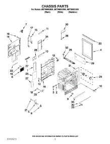 03 - Chassis Parts parts for Maytag Range MET8665XB00 from AppliancePartsPros.com