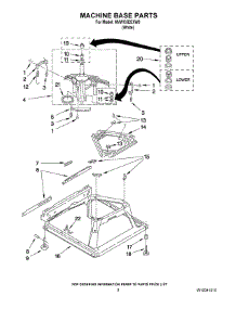 05 - Machine Base Parts parts for Maytag Washer MVWC5ESXW0 from AppliancePartsPros.com