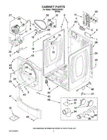 02 - Cabinet Parts parts for Maytag Dryer YMEDE200XW1 from AppliancePartsPros.com