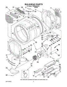 03 - Bulkhead Parts parts for Maytag Dryer YMEDE200XW1 from AppliancePartsPros.com