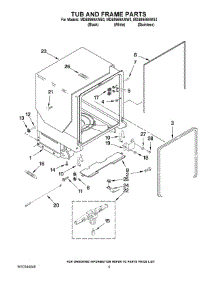 05 - Tub And Frame Parts parts for Maytag Dishwasher MDB8959AWB3 from AppliancePartsPros.com