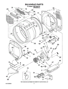 03 - Bulkhead Parts parts for Maytag Dryer MEDX600XW0 from AppliancePartsPros.com
