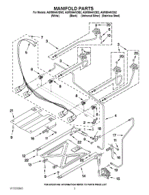 03 - Manifold Parts parts for Maytag Range AGR5844VDB2 from AppliancePartsPros.com