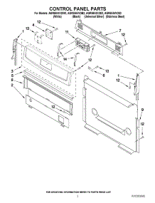02 - Control Panel Parts parts for Maytag Range AGR5844VDS2 from AppliancePartsPros.com