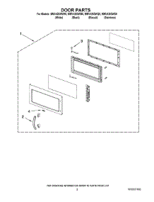 02 - Door Parts parts for Maytag Microwave MMV4203WW0 from AppliancePartsPros.com