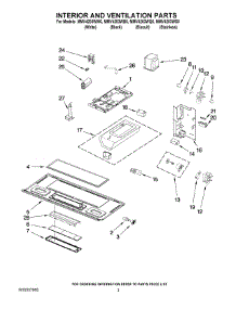 03 - Interior And Ventilation Parts parts for Maytag Microwave MMV4203WQ0 from AppliancePartsPros.com
