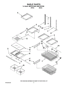 07 - Shelf Parts parts for Maytag Refrigerator MBB1957WEB0 from AppliancePartsPros.com