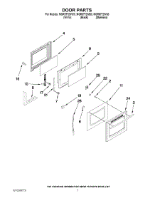 05 - Door Parts parts for Maytag Range MGR8772WW0 from AppliancePartsPros.com
