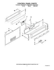 02 - Control Panel Parts parts for Maytag Range MGR8772WS0 from AppliancePartsPros.com