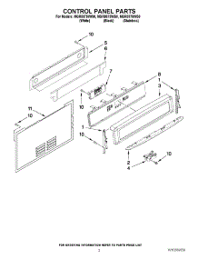 02 - Control Panel Parts parts for Maytag Range MGR8875WW0 from AppliancePartsPros.com