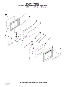 05 - Door Parts parts for Maytag Range MGR8875WS0 from AppliancePartsPros.com