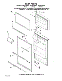 02 - Door Parts parts for Maytag Refrigerator A8RXNGMWE01 from AppliancePartsPros.com