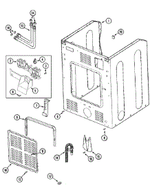 05 - Cabinet-Rear (Washer) parts for Maytag Washer Dryer Combo MLG2000AWW from AppliancePartsPros.com