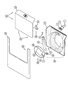 07 - Door & Front Panel (Washer) parts for Maytag Washer Dryer Combo MLG2000AXW from AppliancePartsPros.com
