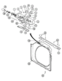 09 - Door Shroud & Door Latch Assembly (Wash) parts for Maytag Washer Dryer Combo MLG2000AXW from AppliancePartsPros.com